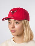 Бейсболка MITCHELL NESS арт. HD9369-CBURED1 Chicago Bulls NBA (красный)